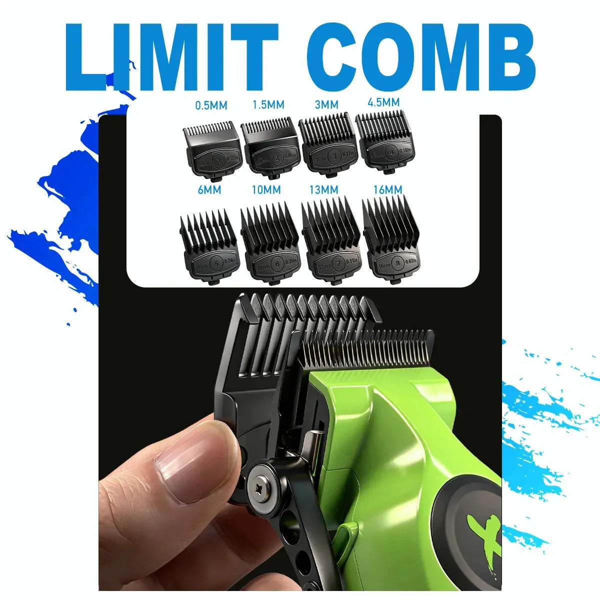 BRDCLIP New White Professional FA1C-T-609 Barber Hair Clipper Set Men's 10000RPM Electric Shaver Hair Trimmer Barbershop Tools - HAB - Hair And Beauty