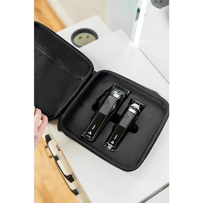 Professional Cordless Hair Cutting Combo Kit with Lithium-Ion Battery Black Includes Comb Sets Ideal for Beard Hair Trimming an - HAB - Hair And Beauty