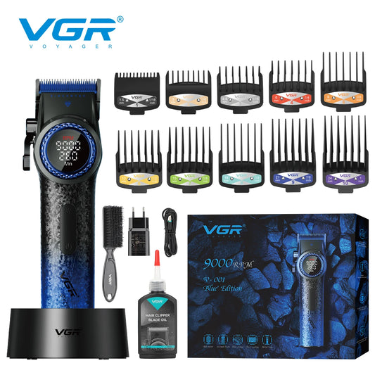 VGR Professional Hair Clipper with 12000 RPM High end Base Hair Trimmer Hair Salon Home Multi gear Adjustable Hair Clipper V-001 - HAB - Hair And Beauty