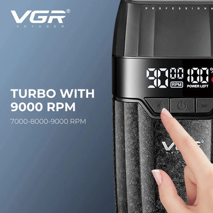VGR Hair Trimmer Professional Hair Cutting Machine 9000 RPM Barber Shaver Cordless Hair Clipper LED Trimmer for Men V-640 S3 - HAB - Hair And Beauty