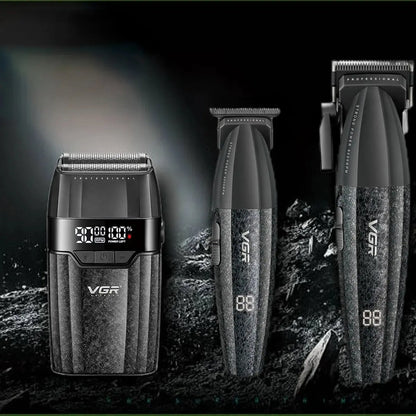 VGR Hair Trimmer Professional Hair Cutting Machine 9000 RPM Barber Shaver Cordless Hair Clipper LED Trimmer for Men V-640 S3 - HAB - Hair And Beauty