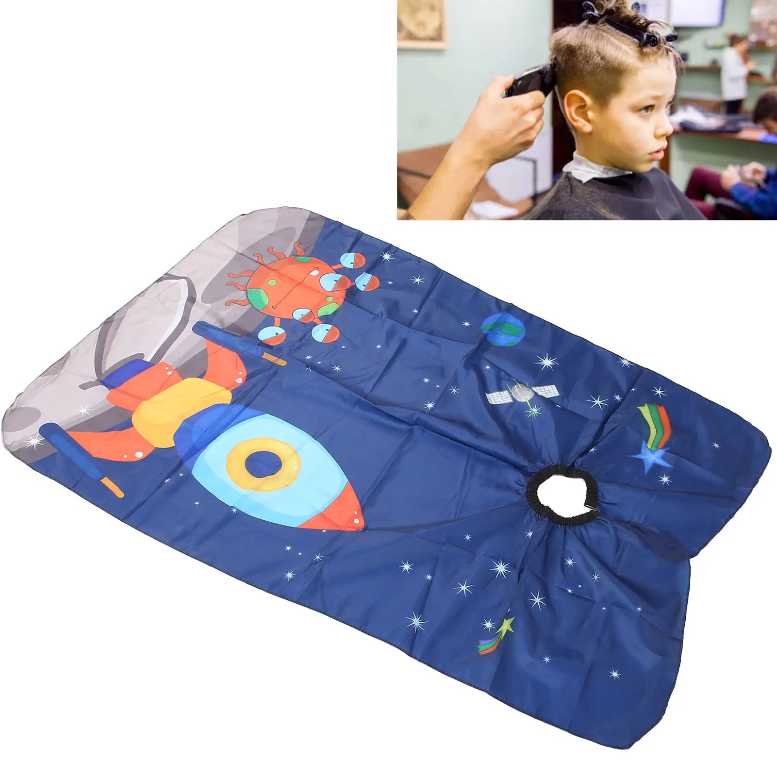 Children Hair Cutting Cape Gown Hairdresser Barber Apron Hairdressing Children Girls Boys Hair Cut Cloak Umbrella Protecter - HAB - Hair And Beauty
