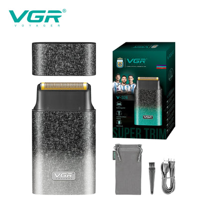 VGR New Reciprocating Shaver Gradient Matte Body Men's Shaver Convenient Home Travel Shaver Hair Removal and Whitening  V-326 - HAB - Hair And Beauty