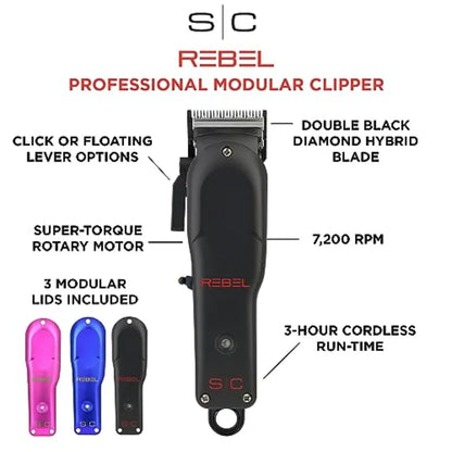 2.0 Hair Clipper Super C4RBN Motor with DLC and Ceramic Blades USB-C Rechargeable Cord/Cordless Haircutting - HAB - Hair And Beauty
