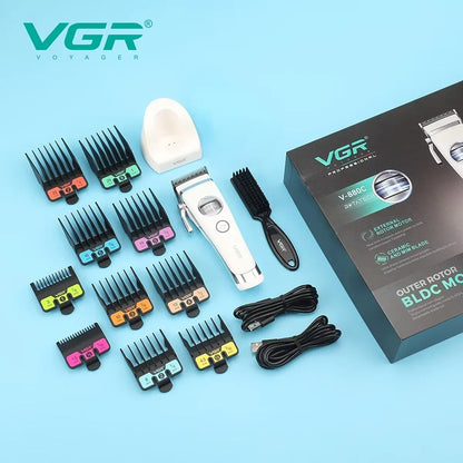 VGR Hair Trimmer Professional Hair Cut Machine Rechargeable Body Trimmer Electric Hair Clipper Adjustable Trimmer For Men V-880C - HAB - Hair And Beauty