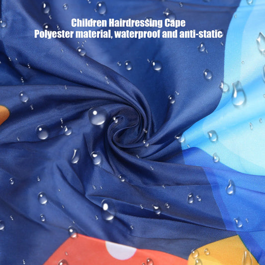 Children Hair Cutting Cape Gown Hairdresser Barber Apron Hairdressing Children Girls Boys Hair Cut Cloak Umbrella Protecter - HAB - Hair And Beauty