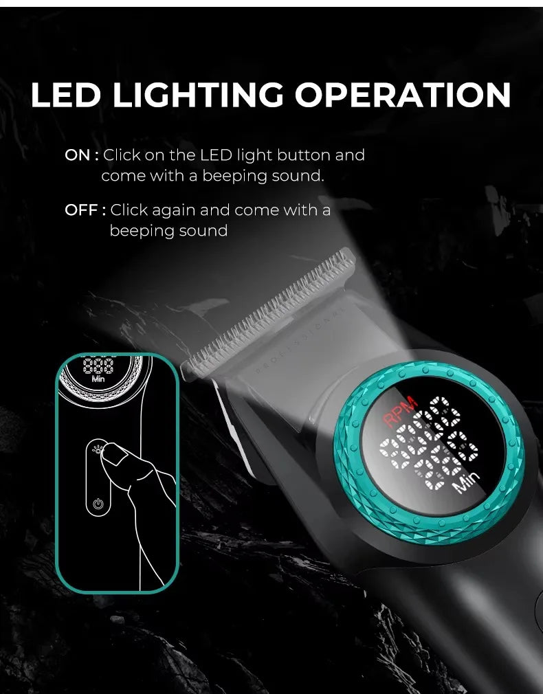 VGR Hair Cutting Machine Professional Hair Trimmer Electric Hair Clipper Cordless Barber Combo Metal Trimmer for Men V-001 V-977 - HAB - Hair And Beauty