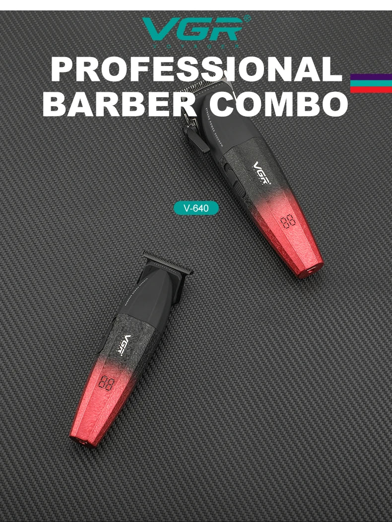 VGR Hair Trimmer Professional HairCut Machine Electric Body Trimmers 9000 RPM Hair Clipper Adjustable Hair Trimmer for Men V-640 - HAB - Hair And Beauty