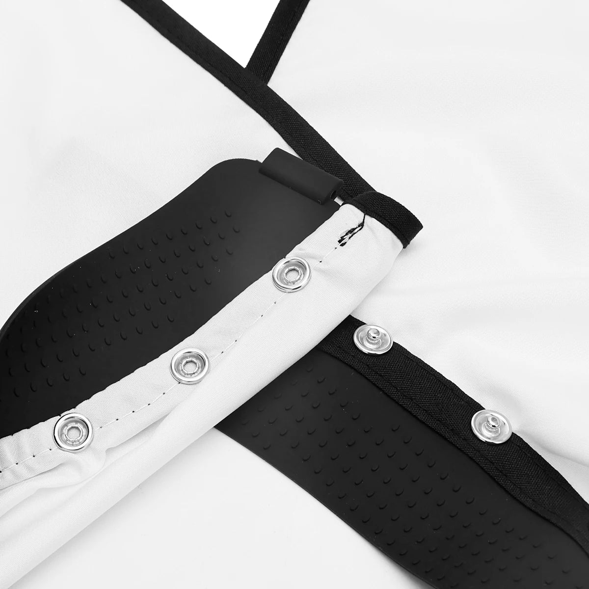 Silicone Neckline Haircut Cloth Hidden Buckle Waterproof Barber Cape Hairdressing Coat Hairdress Gown Barbershop Accessory Tools - HAB - Hair And Beauty