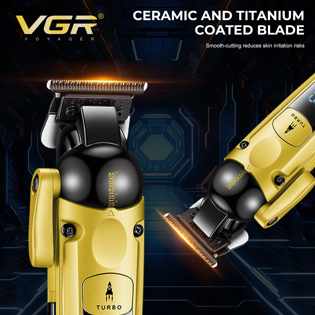VGR Professional Hair Clipper – Cordless Rechargeable Trimmer for Men - HAB - Hair And Beauty