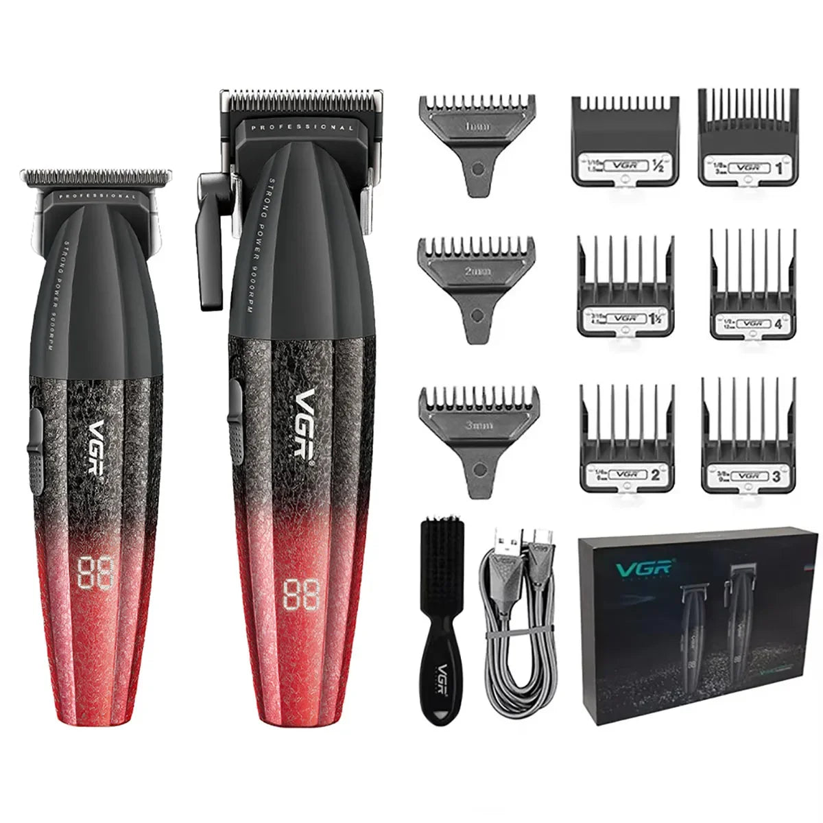 VGR Hair Trimmer Professional HairCut Machine Electric Body Trimmers 9000 RPM Hair Clipper Adjustable Hair Trimmer for Men V-640 - HAB - Hair And Beauty