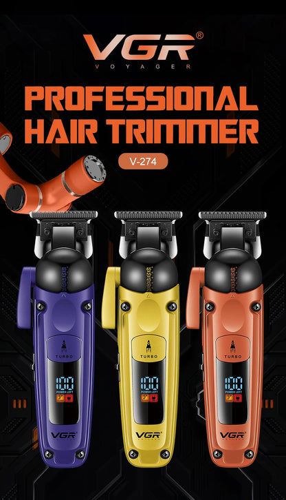 VGR Professional Hair Clipper – Cordless Rechargeable Trimmer for Men - HAB - Hair And Beauty