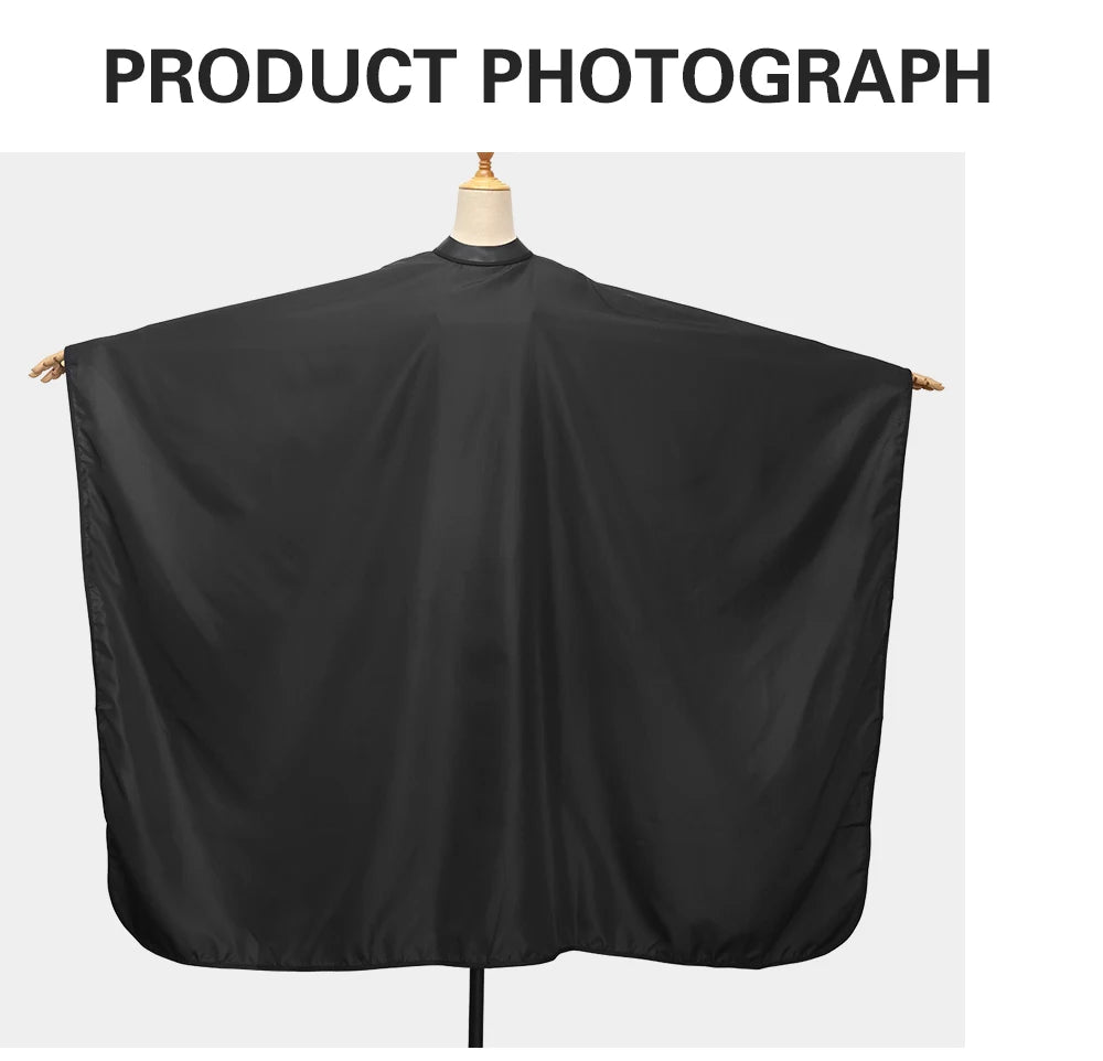 Silicone Neckline Haircut Cloth Hidden Buckle Waterproof Barber Cape Hairdressing Coat Hairdress Gown Barbershop Accessory Tools - HAB - Hair And Beauty