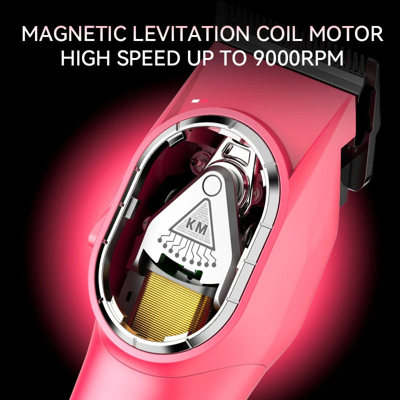 KEMEI Professional Hair Clipper Set  Hair Clippers DLC Adjustable Intelligent Digital Display Electric USB Hair Clippers KM-8502 - HAB - Hair And Beauty