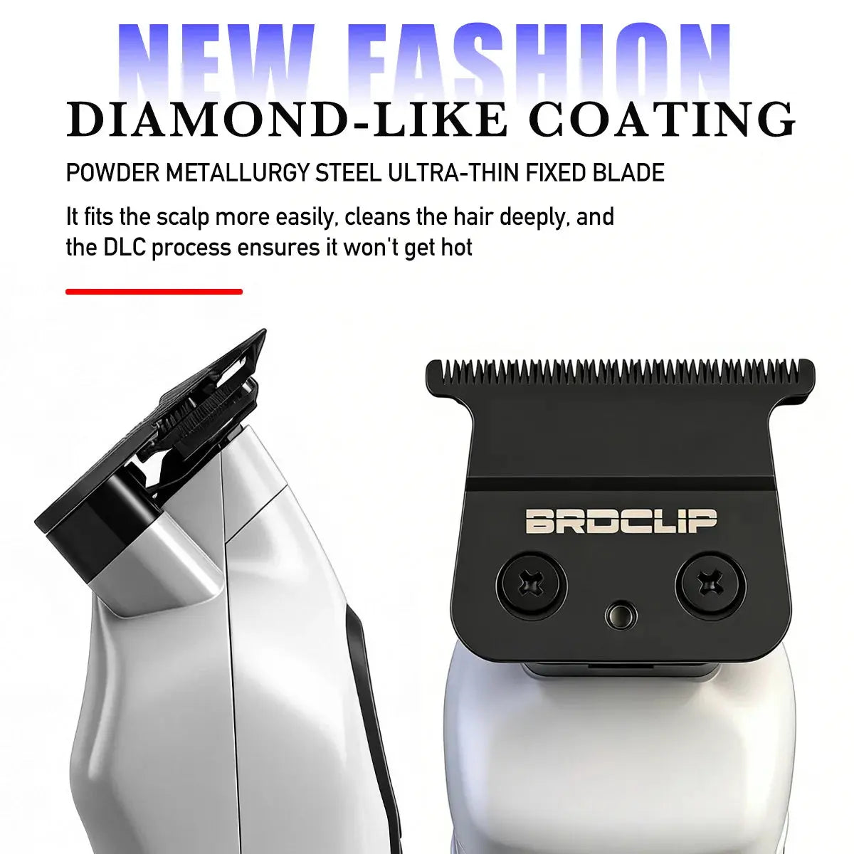 BRDCLIP New White Professional FA1C-T-609 Barber Hair Clipper Set Men's 10000RPM Electric Shaver Hair Trimmer Barbershop Tools - HAB - Hair And Beauty