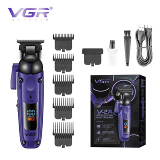 VGR Professional Hair Clipper – Cordless Rechargeable Trimmer for Men