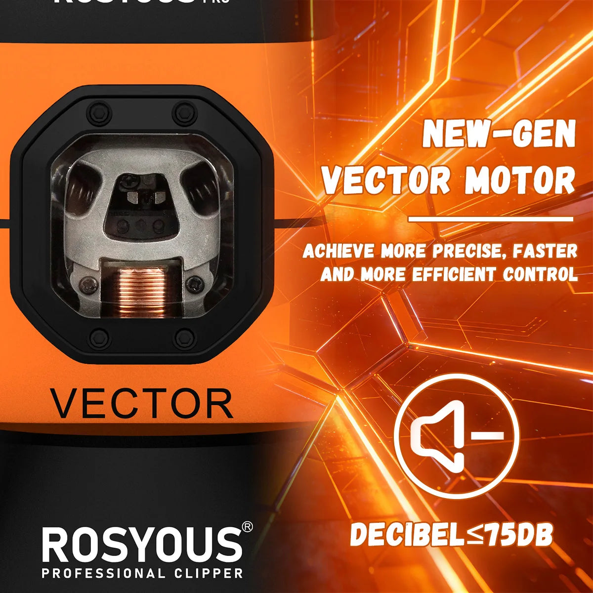 ROSYOUS RS-999 Man Electric Shaver 13000RPM Magnetic Vector Motor Full Metal with Dock 2000mAh Barbershop Beard Trimmer Machine - HAB - Hair And Beauty