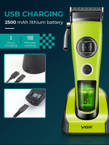 VGR Hair Trimmer Professional Hair Cut Machine Rechargeable Body Trimmer Electric Hair Clipper Adjustable Trimmer For Men V-880C - HAB - Hair And Beauty