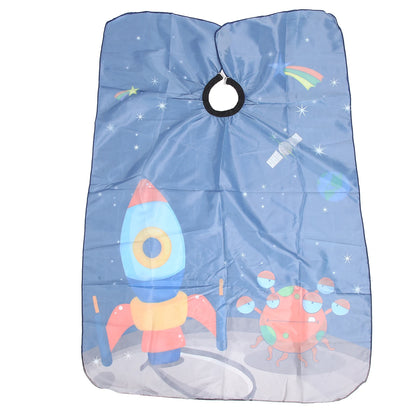 Children Hair Cutting Cape Gown Hairdresser Barber Apron Hairdressing Children Girls Boys Hair Cut Cloak Umbrella Protecter - HAB - Hair And Beauty