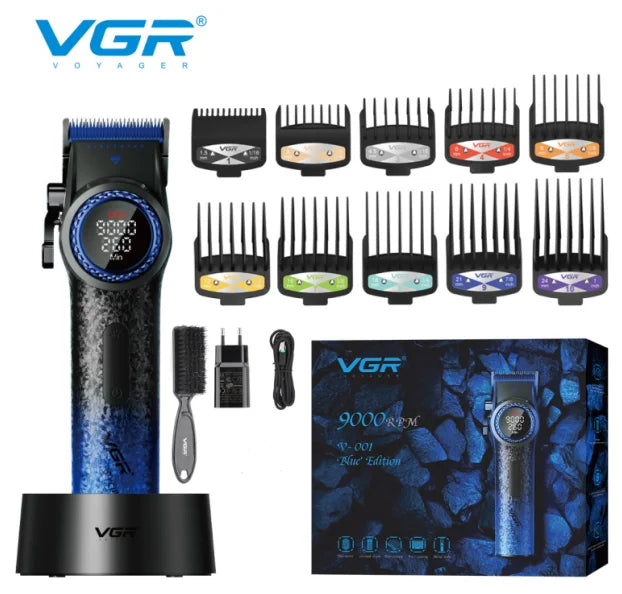 VGR Professional Hair Clipper with 12000 RPM High end Base Hair Trimmer Hair Salon Home Multi gear Adjustable Hair Clipper V-001 - HAB - Hair And Beauty