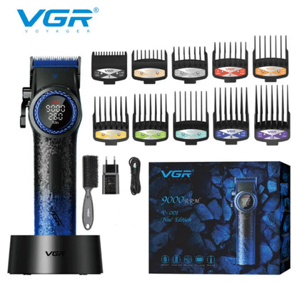 VGR Professional Hair Clipper with 12000 RPM High end Base Hair Trimmer Hair Salon Home Multi gear Adjustable Hair Clipper V-001 - HAB - Hair And Beauty