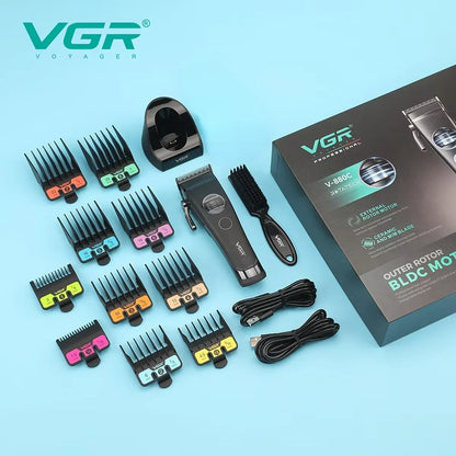 VGR Hair Trimmer Professional Hair Cut Machine Rechargeable Body Trimmer Electric Hair Clipper Adjustable Trimmer For Men V-880C - HAB - Hair And Beauty