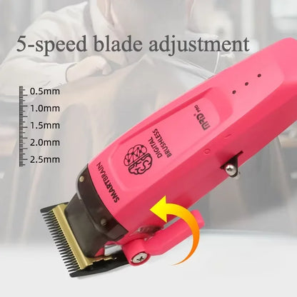 MRD Smart Brain HC-90-4  Men's Hair Clippers Professional All Metal Lift Height Torque Digital Brushless Motor Cordless Clipper - HAB - Hair And Beauty