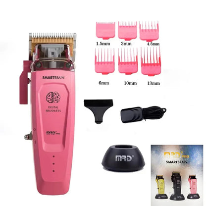 MRD Smart Brain HC-90-4  Men's Hair Clippers Professional All Metal Lift Height Torque Digital Brushless Motor Cordless Clipper - HAB - Hair And Beauty