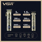 VGR V-670 Professional Hair Clipper Hair Trimmer Set Rechargeable Metal Housing LED Display with Travel Lock - HAB - Hair And Beauty