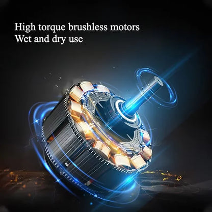MRD Smart Brain HC-90-4  Men's Hair Clippers Professional All Metal Lift Height Torque Digital Brushless Motor Cordless Clipper - HAB - Hair And Beauty