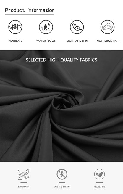 Silicone Neckline Haircut Cloth Hidden Buckle Waterproof Barber Cape Hairdressing Coat Hairdress Gown Barbershop Accessory Tools - HAB - Hair And Beauty