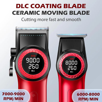 VGR Hair Cutting Machine Professional Hair Trimmer Electric Hair Clipper Cordless Barber Combo Metal Trimmer for Men V-001 V-977 - HAB - Hair And Beauty