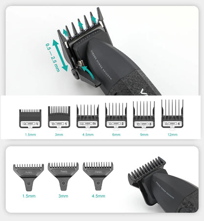 VGR Hair Trimmer Professional HairCut Machine Electric Body Trimmers 9000 RPM Hair Clipper Adjustable Hair Trimmer for Men V-640 - HAB - Hair And Beauty
