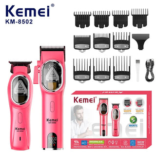 KEMEI KM-8502 Professional Hair Clipper Set with Digital Display