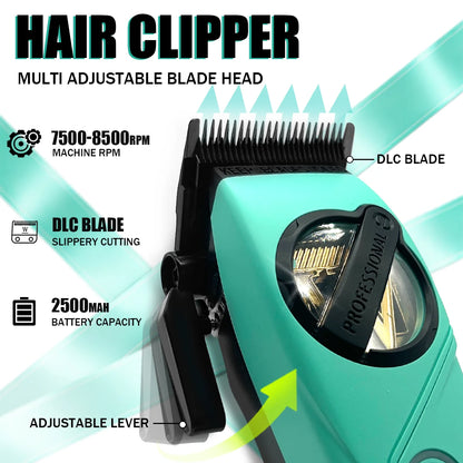 WMARK Professional Hair Clipper Shaver Hair Dryers and Spray Bottle Handheld 5 in 1 Barber KIT Gift Box Trimmer for Men NG-8637 - HAB - Hair And Beauty