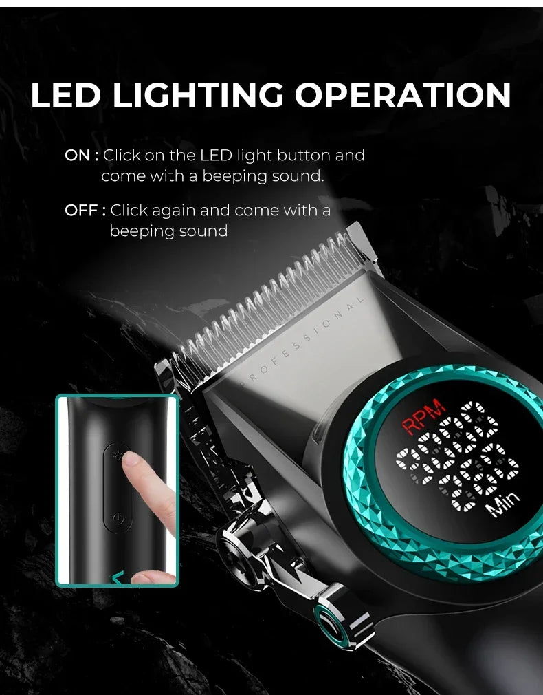 VGR Hair Cutting Machine Professional Hair Trimmer Electric Hair Clipper Cordless Barber Combo Metal Trimmer for Men V-001 V-977 - HAB - Hair And Beauty