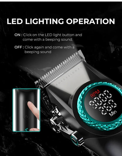 VGR Hair Cutting Machine Professional Hair Trimmer Electric Hair Clipper Cordless Barber Combo Metal Trimmer for Men V-001 V-977 - HAB - Hair And Beauty