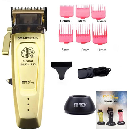 MRD Smart Brain HC-90-4  Men's Hair Clippers Professional All Metal Lift Height Torque Digital Brushless Motor Cordless Clipper - HAB - Hair And Beauty