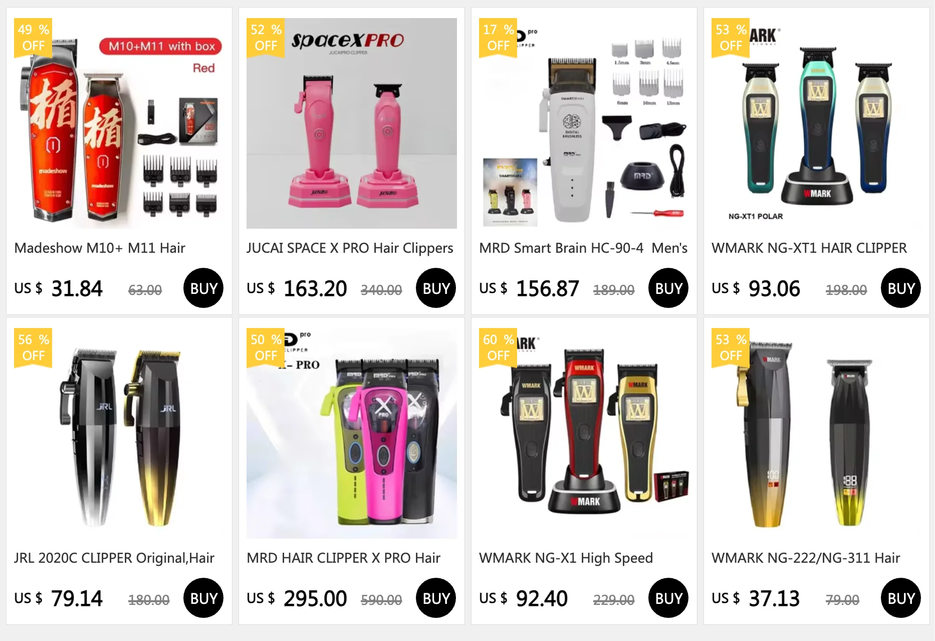 MRD Smart Brain HC-90-4  Men's Hair Clippers Professional All Metal Lift Height Torque Digital Brushless Motor Cordless Clipper - HAB - Hair And Beauty