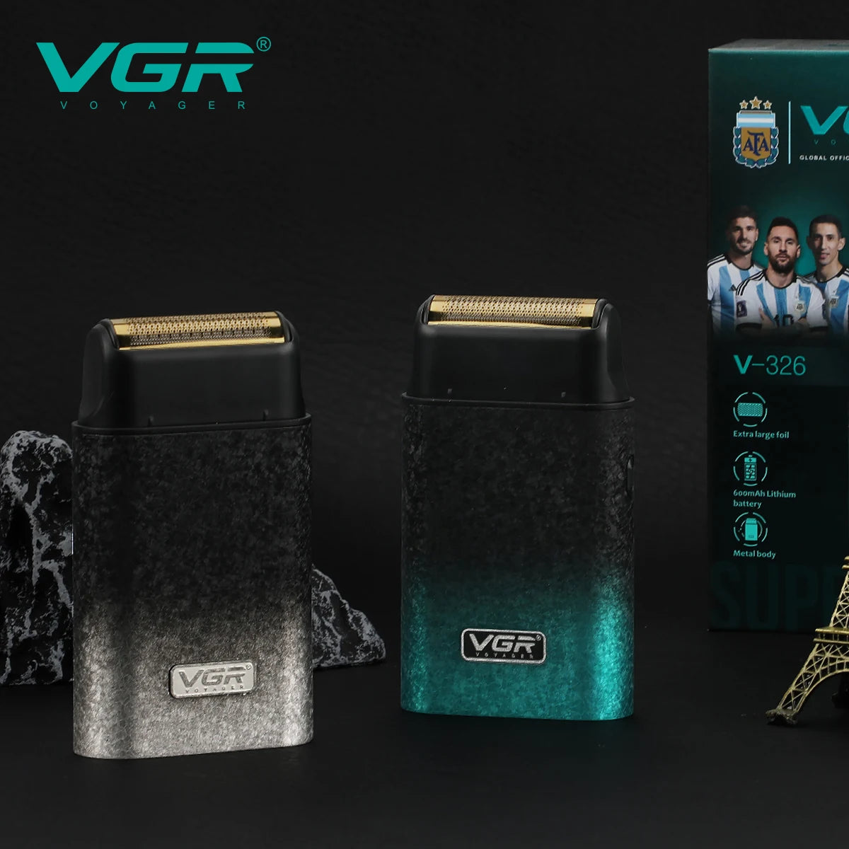 VGR New Reciprocating Shaver Gradient Matte Body Men's Shaver Convenient Home Travel Shaver Hair Removal and Whitening  V-326 - HAB - Hair And Beauty