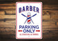 Barber Shop Parking Sign - HAB 