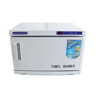 16L White UV Towel Warmer & Steriliser Cabinet for Salons — RTD-16A, UV bacteria kill