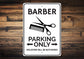 Barber Parking Sign - HAB 