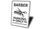 Barber Parking Sign - HAB 