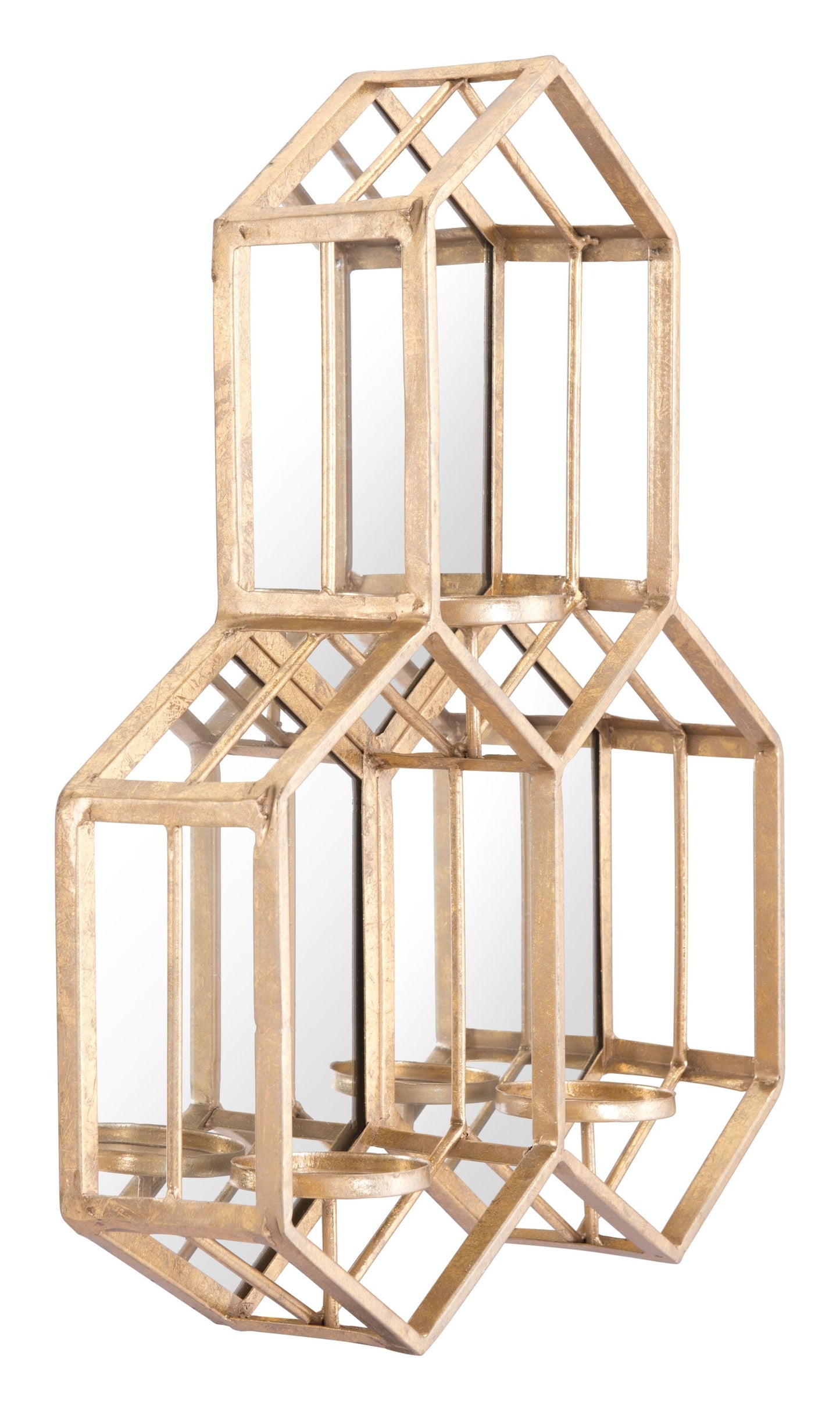 Gold, Steel, Mirror & MDF, Mirror - HAB 