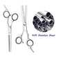 ESSOY Professional Hair Cutting Scissors/Shears (6.5-Inches), 4CR Stainless Steel Haircut Scissor with Fine Adjustment Screw for Home Salon,Barber Hairdressing Scissor for Women Men Kids - HAB 