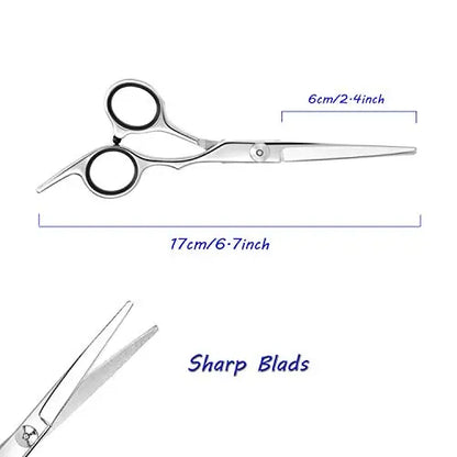 ESSOY Professional Hair Cutting Scissors/Shears (6.5-Inches), 4CR Stainless Steel Haircut Scissor with Fine Adjustment Screw for Home Salon,Barber Hairdressing Scissor for Women Men Kids - HAB 