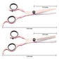 Professional Hair Cutting Scissors Barber Shears Set with Storage Case (Rose Gold) - HAB 
