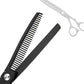 Hair Cutting Scissors Professional Home Haircutting Barber Salon Thinning Shears Kit 6CR 660C stainless steel with Comb and Case for Men/Women - HAB 
