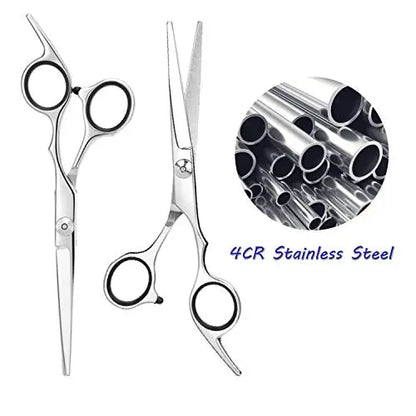ESSOY Professional Hair Cutting Scissors/Shears (6.5-Inches), 4CR Stainless Steel Haircut Scissor with Fine Adjustment Screw for Home Salon,Barber Hairdressing Scissor for Women Men Kids - HAB 